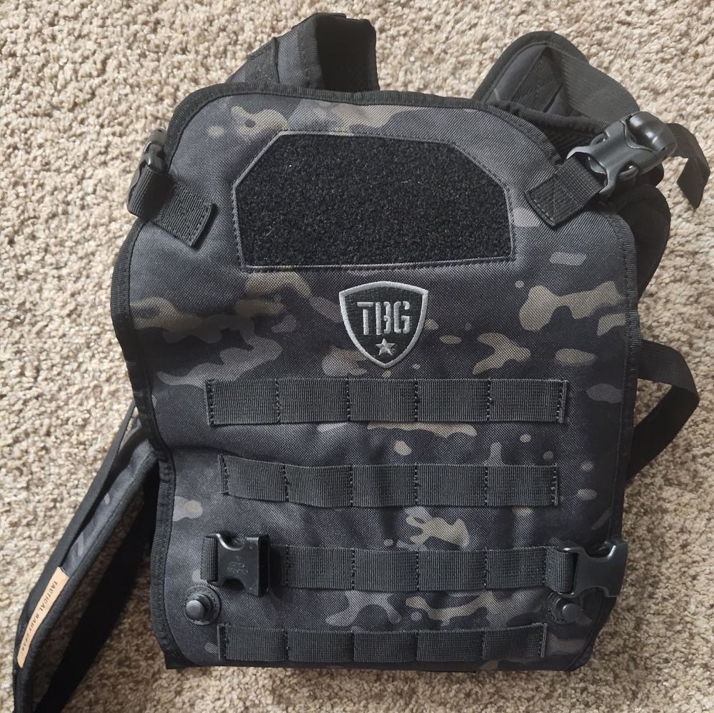 Men's Tactical Backpack - Black Camo